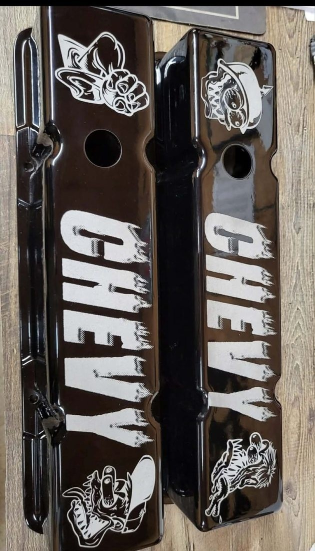 Custom graphics on gloss